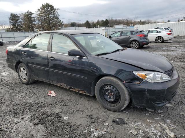 4T1BF32K13U036103 - 2003 TOYOTA CAMRY LE BLACK photo 4