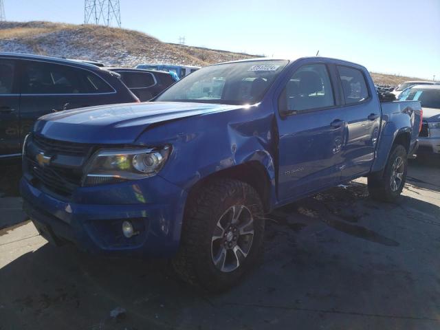 1GCGTDEN9J1325503 - 2018 CHEVROLET COLORADO Z71 BLUE photo 1