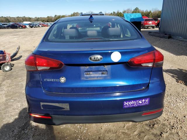 3KPFL4A78JE178784 - 2018 KIA FORTE LX BLUE photo 6