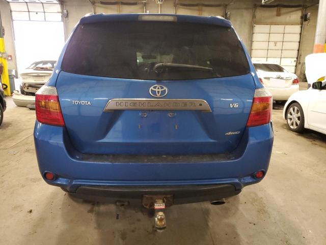 JTEES43A982044442 - 2008 TOYOTA HIGHLANDER SPORT BLUE photo 6