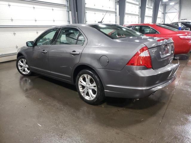 3FAHP0HGXCR333252 - 2012 FORD FUSION SE GRAY photo 2