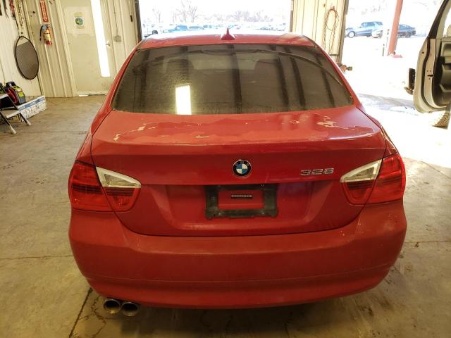 WBAVC53597FZ78115 - 2007 BMW 3 SERIES I SULEV RED photo 6