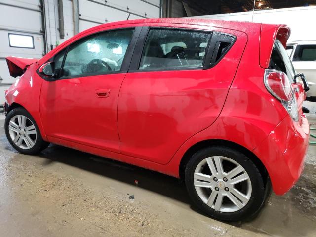 KL8CB6S91EC490372 - 2014 CHEVROLET SPARK LS RED photo 2