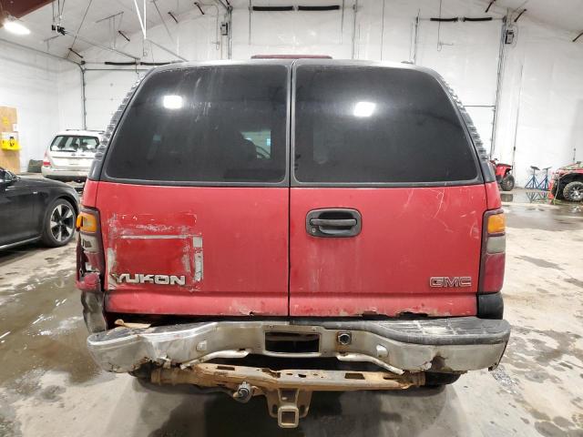 1GKEK13T71J153521 - 2001 GMC YUKON RED photo 6