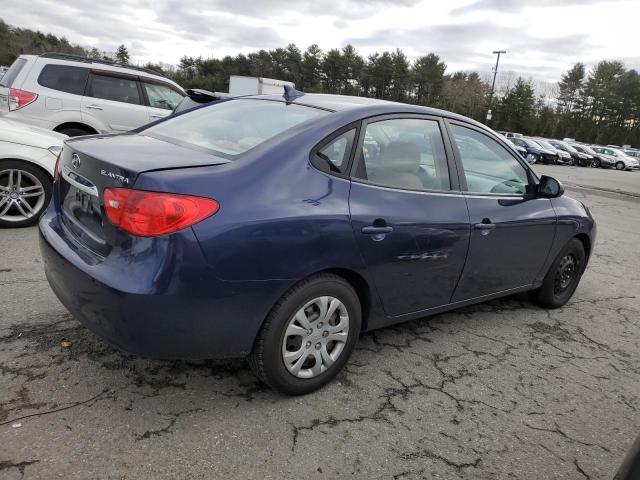 KMHDU4AD9AU105060 - 2010 HYUNDAI ELANTRA BLUE BLUE photo 3