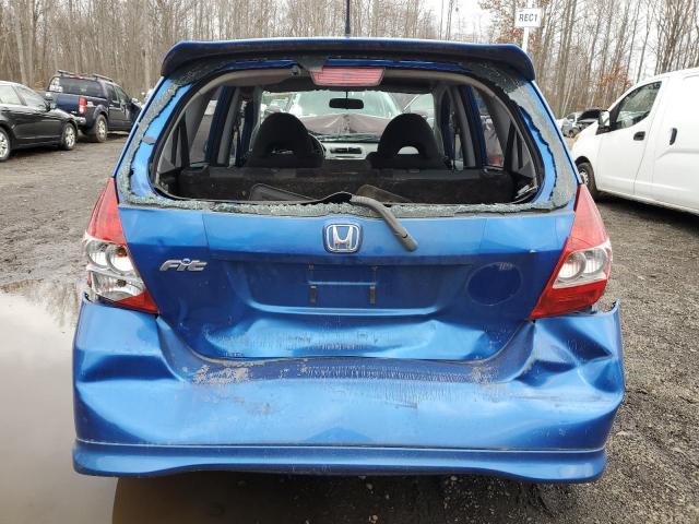 JHMGD38607S050956 - 2007 HONDA FIT S BLUE photo 6