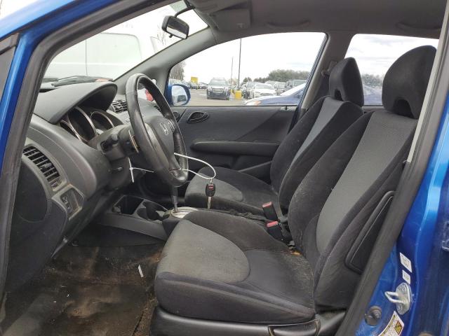 JHMGD38607S050956 - 2007 HONDA FIT S BLUE photo 7