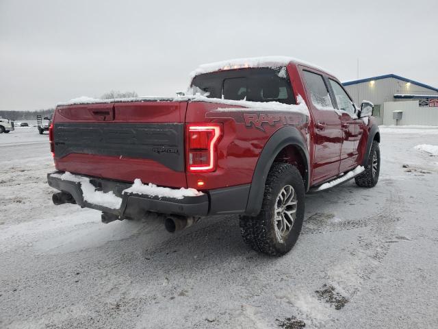 1FTFW1RG1JFD82231 - 2018 FORD F150 RAPTOR MAROON photo 3