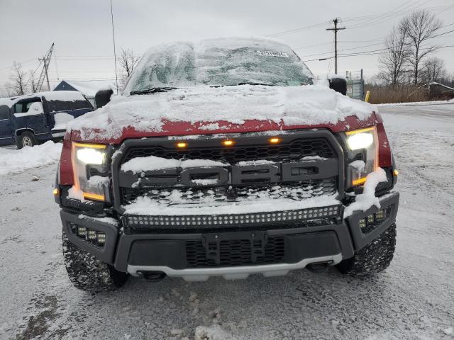 1FTFW1RG1JFD82231 - 2018 FORD F150 RAPTOR MAROON photo 5