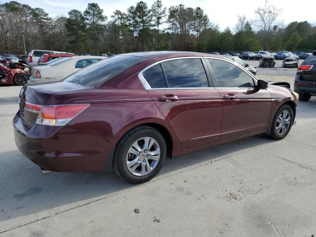 1HGCP2F47BA047023 - 2011 HONDA ACCORD LXP BURGUNDY photo 3