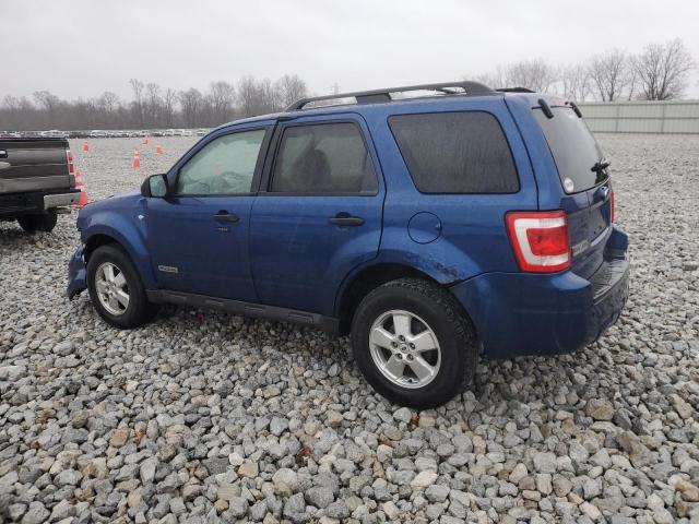 1FMCU031X8KA52236 - 2008 FORD ESCAPE XLT BLUE photo 2