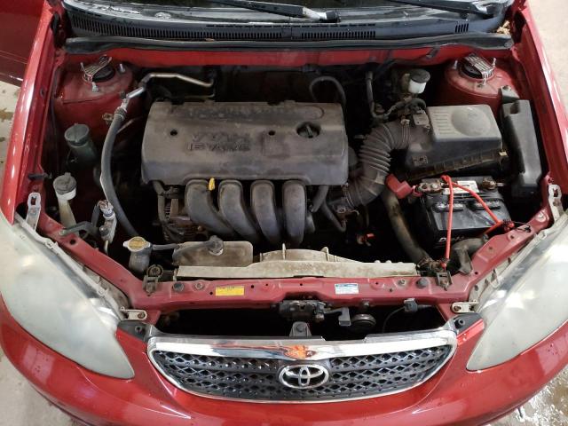 2T1BR32E06C664399 - 2006 TOYOTA COROLLA CE RED photo 11