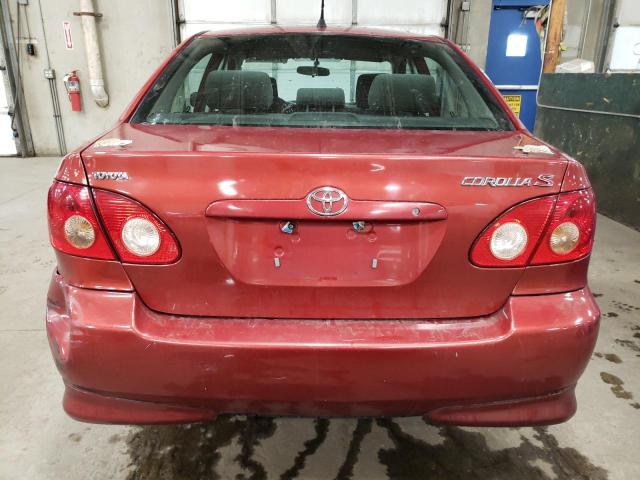 2T1BR32E06C664399 - 2006 TOYOTA COROLLA CE RED photo 6