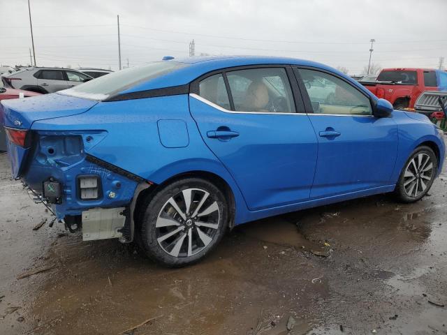 3N1AB8CV1PY307698 - 2023 NISSAN SENTRA SV BLUE photo 3