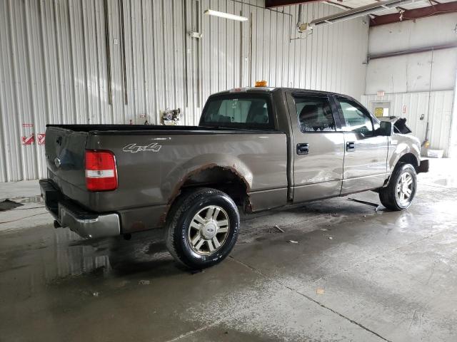 1FTPW14578FB93782 - 2008 FORD F150 SUPERCREW BROWN photo 3