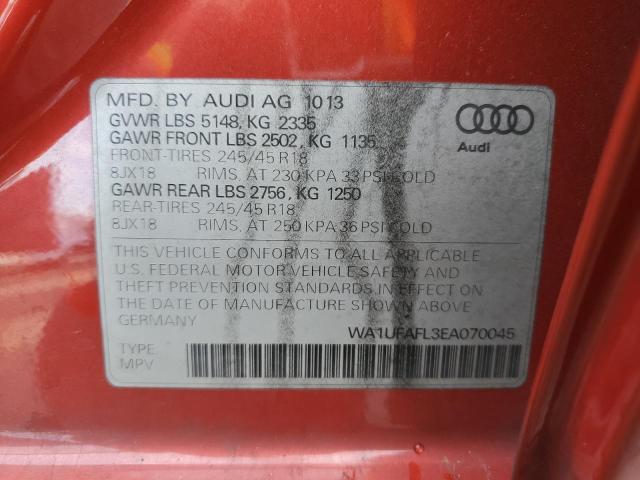 WA1UFAFL3EA070045 - 2014 AUDI A4 ALLROAD PREMIUM PLUS RED photo 12