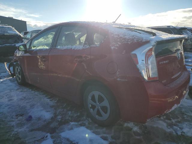 JTDKN3DU2D0337526 - 2013 TOYOTA PRIUS RED photo 2