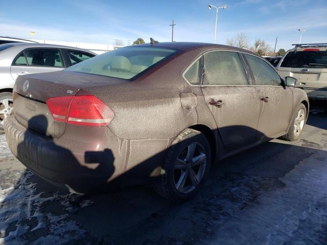 1VWBP7A36DC151335 - 2013 VOLKSWAGEN PASSAT SE MAROON photo 3