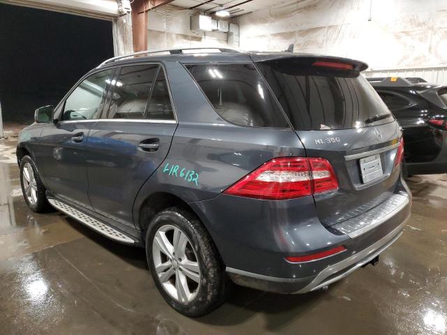 4JGDA5HBXFA515877 - 2015 MERCEDES-BENZ ML 350 4MATIC GRAY photo 2