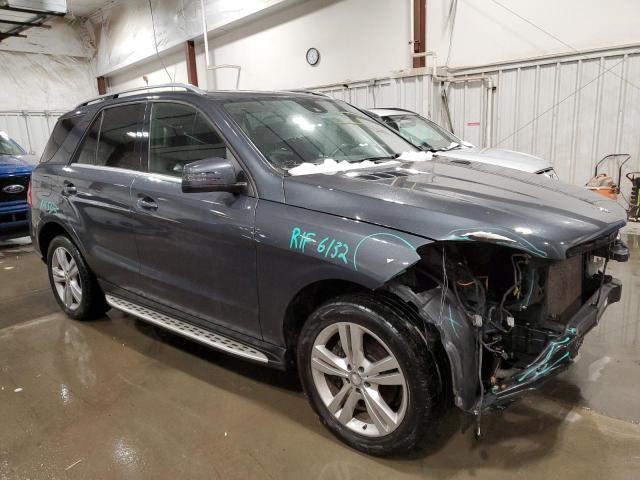 4JGDA5HBXFA515877 - 2015 MERCEDES-BENZ ML 350 4MATIC GRAY photo 4