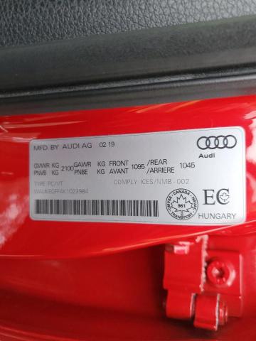 WAUKEGFF4K1023984 - 2019 AUDI A3 PRESTIGE RED photo 13