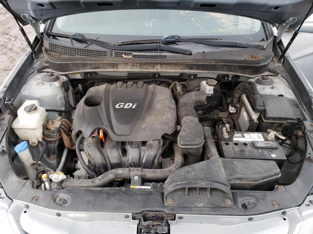 5NPEB4AC9CH345115 - 2012 HYUNDAI SONATA GLS SILVER photo 11