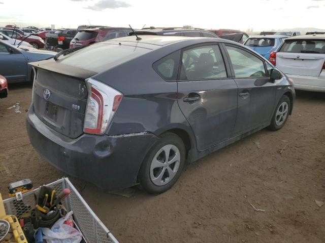 JTDKN3DUXE0371571 - 2014 TOYOTA PRIUS CHARCOAL photo 3