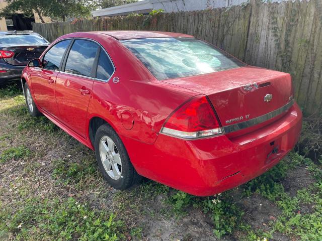 2G1WT57K691211672 - 2009 CHEVROLET IMPALA 1LT RED photo 3