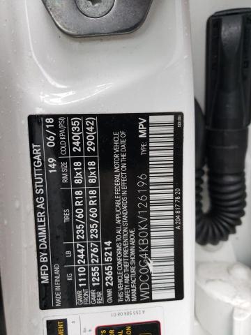 WDC0G4KB0KV126196 - 2019 MERCEDES-BENZ GLC 300 4MATIC WHITE photo 13
