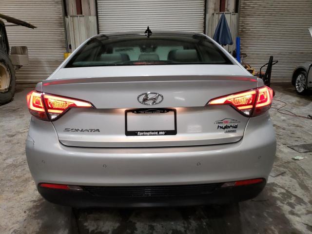 KMHE34L14HA051429 - 2017 HYUNDAI SONATA HYBRID SILVER photo 6