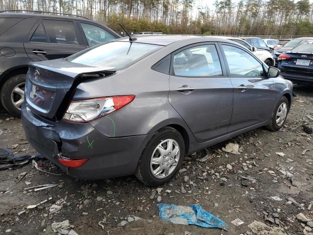 KMHCT4AE1FU920643 - 2015 HYUNDAI ACCENT GLS CHARCOAL photo 3