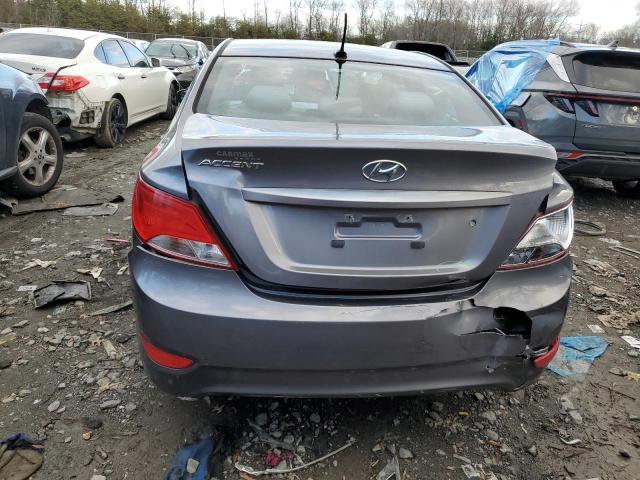 KMHCT4AE1FU920643 - 2015 HYUNDAI ACCENT GLS CHARCOAL photo 6