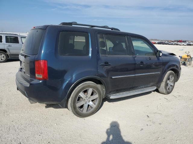 5FNYF38989B005192 - 2009 HONDA PILOT TOURING BLUE photo 3