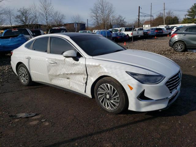 KMHL34JJ3PA066416 - 2023 HYUNDAI SONATA HYBRID WHITE photo 4