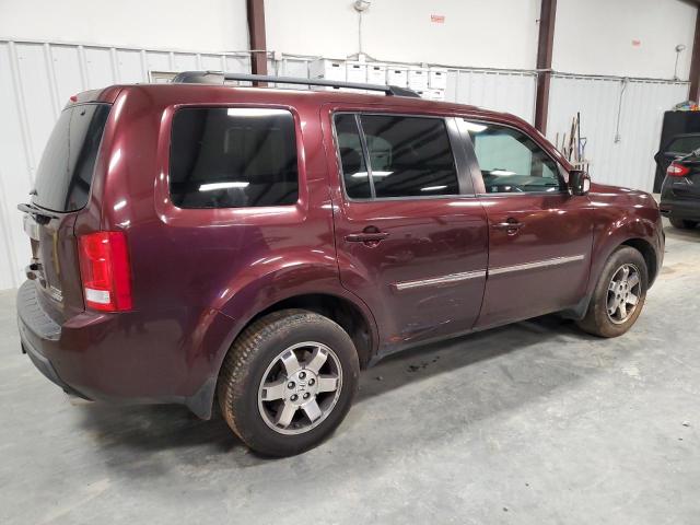 5FNYF4H99BB050654 - 2011 HONDA PILOT TOURING BURGUNDY photo 3