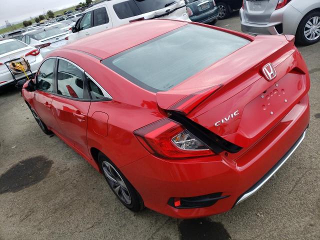 2HGFC2F60MH543117 - 2021 HONDA CIVIC LX RED photo 2