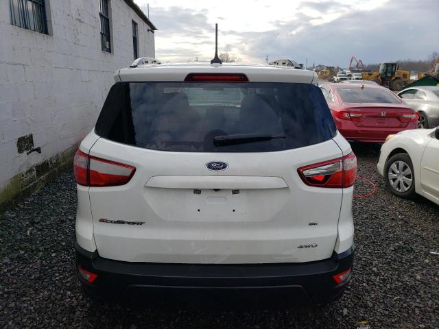 MAJ6S3GL2KC258663 - 2019 FORD ECOSPORT SE WHITE photo 6