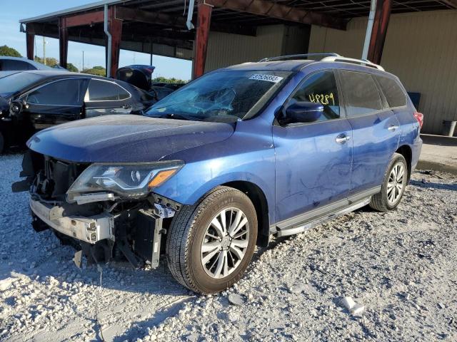 5N1DR2MN4JC648235 - 2018 NISSAN PATHFINDER S BLUE photo 1