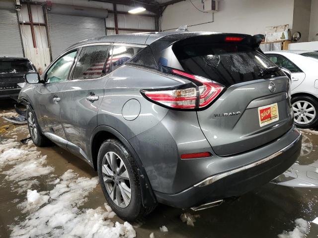 5N1AZ2MH5JN189993 - 2018 NISSAN MURANO S GRAY photo 2