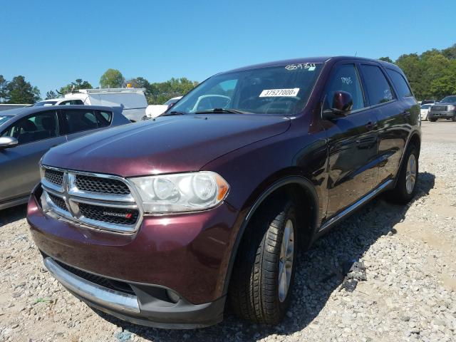 1C4RDHAG7CC237240 - 2012 DODGE DURANGO SXT  photo 2