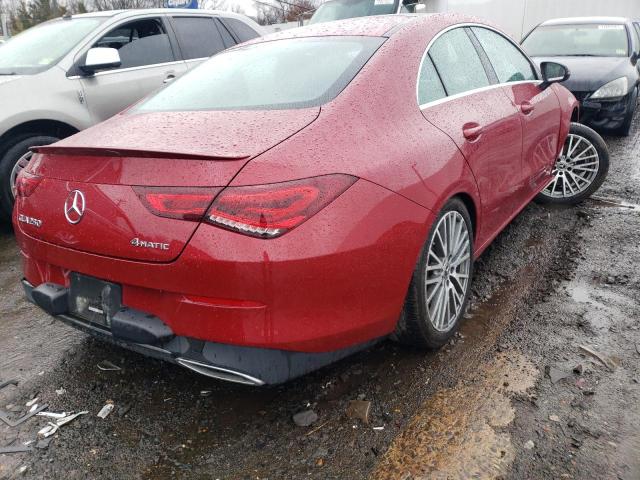 W1K5J4HB5LN102097 - 2020 MERCEDES-BENZ CLA 250 4MATIC RED photo 3