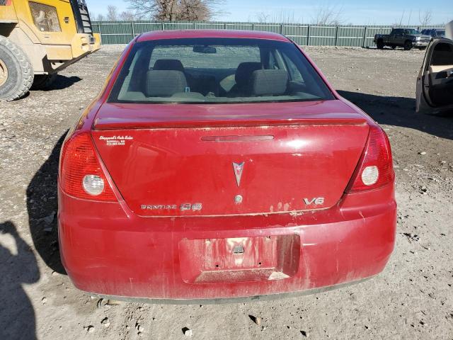 1G2ZG558564258728 - 2006 PONTIAC G6 SE1 RED photo 6