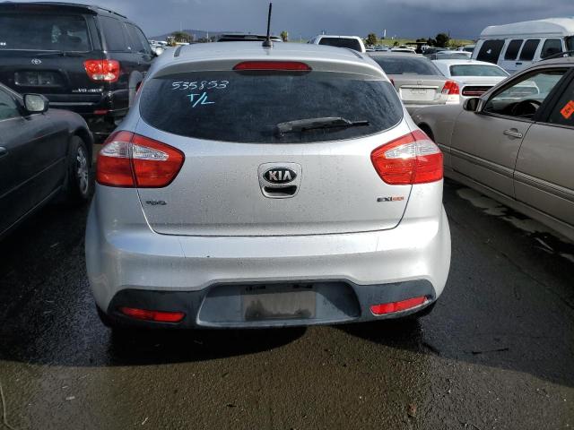 KNADN5A32D6197696 - 2013 KIA RIO EX SILVER photo 6