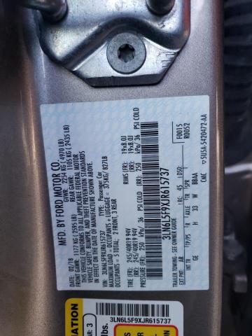 3LN6L5F9XJR615737 - 2018 LINCOLN MKZ RESERVE ვერცხლისფერი ფოტო 12