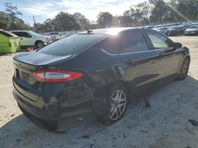 3FA6P0H7XER354872 - 2014 FORD FUSION SE BLACK photo 3