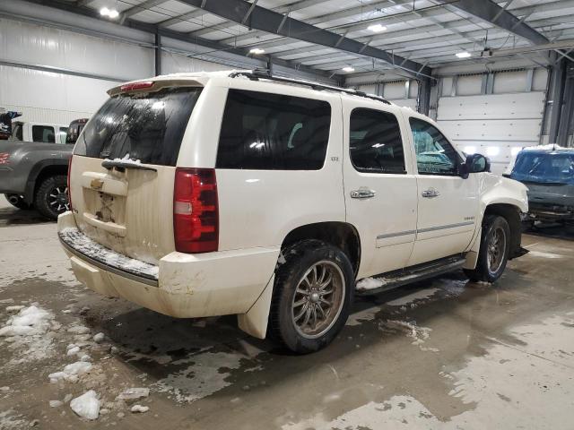 1GNSKCE02DR141285 - 2013 CHEVROLET TAHOE K1500 LTZ WHITE photo 3