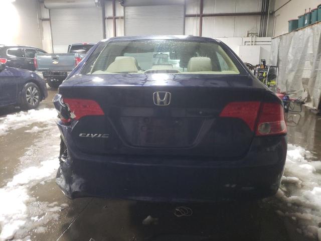 1HGFA15546L009424 - 2006 HONDA CIVIC LX BLUE photo 6