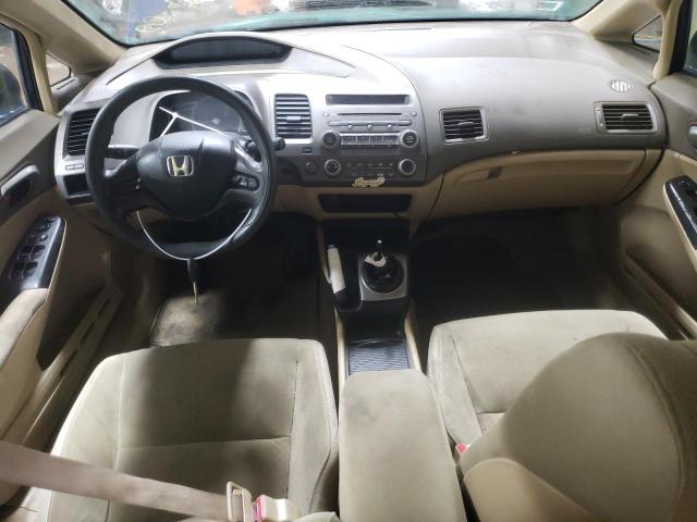 1HGFA15546L009424 - 2006 HONDA CIVIC LX BLUE photo 8