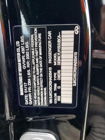 SJKCH5CR5HA035410 - 2017 INFINITI QX30 BASE BLACK photo 12