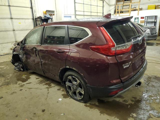 5J6RW2H82HL078036 - 2017 HONDA CR-V EXL MAROON photo 2